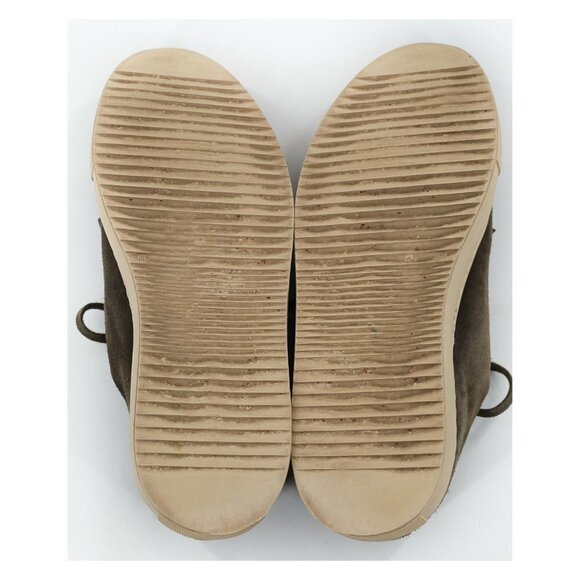 ALEX ARIGATO Olive Green Suede Cap Tope Lace Up Low Top Sneakers - Picture 10 of 10